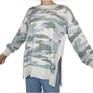 Aerie Camouflage Long Sleeve Sweater